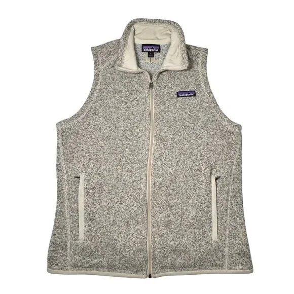 Patagonia Womens Better Sweater Vest Sz S Beige Full Zip Fleece Gorpcore Outdoor - Picture 1 of 10
